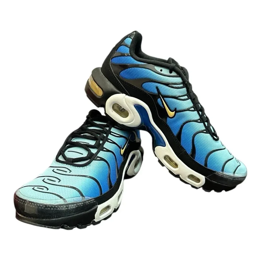Nike Air Max Plus Chamois Sky Blue Black Kids Size 5.5Y CD0609 032 New Authentic